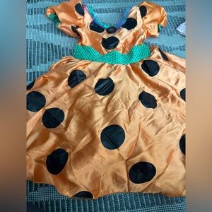 Orange and Black Polka Dot Kids Costume